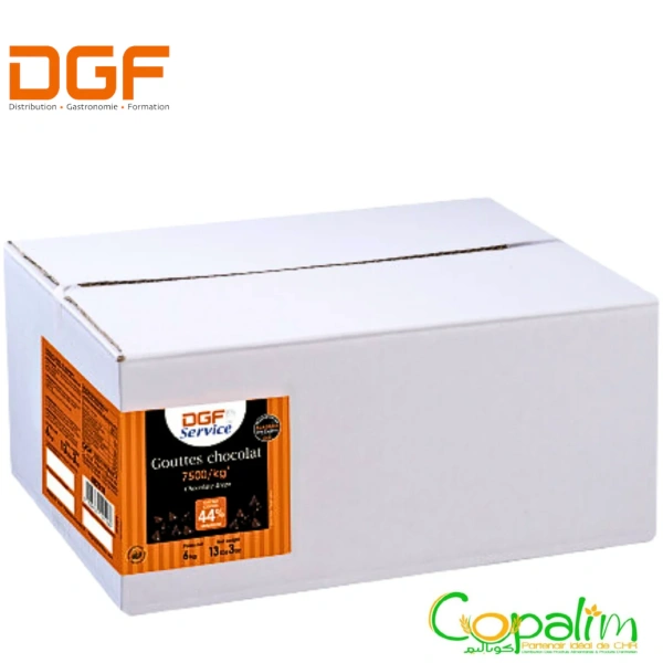 GOUTTES CHOCOLAT - DROPS - DGF 44% 6KG