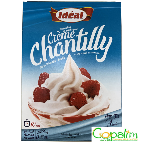 PRÉPARATION EN POUDRE POUR CRÈME CHANTILLY IDÉAL 100GR