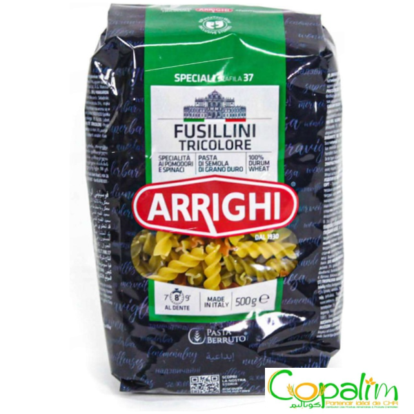 FUSILLI TRICOLORE ARRIGHI 500GR