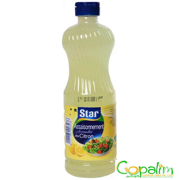 ASSAISONNEMENT AU VINAIGRE AROMATISÉ AU CITRON STAR 50CL