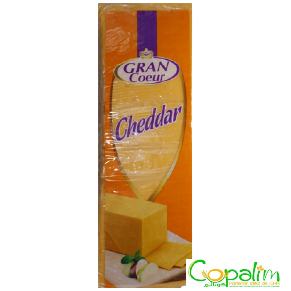 FROMAGE CHEDDAR BLOC GRAN CŒUR AU KG