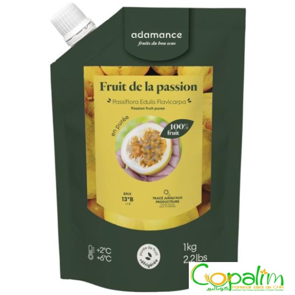 PURÉE DE FRUIT DE LA PASSION SURGELÉE ADAMANCE 1KG