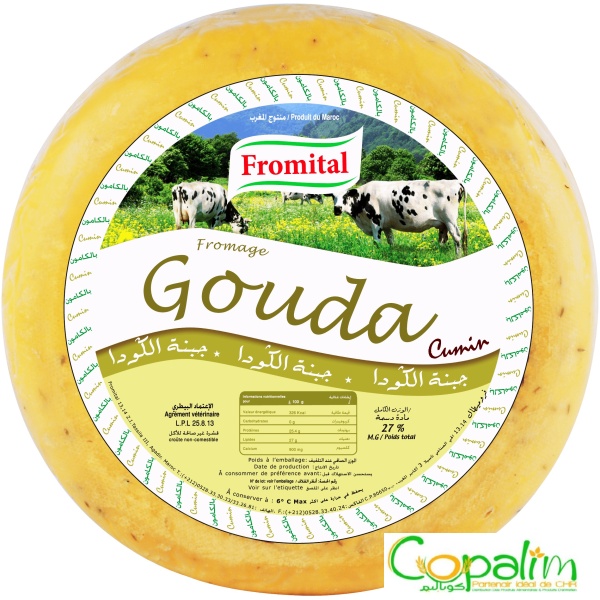 FROMAGE GOUDA CUMIN FROMITAL AU KG