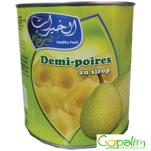 DEMI POIRES AU SIROP KHAYRAT 820GR