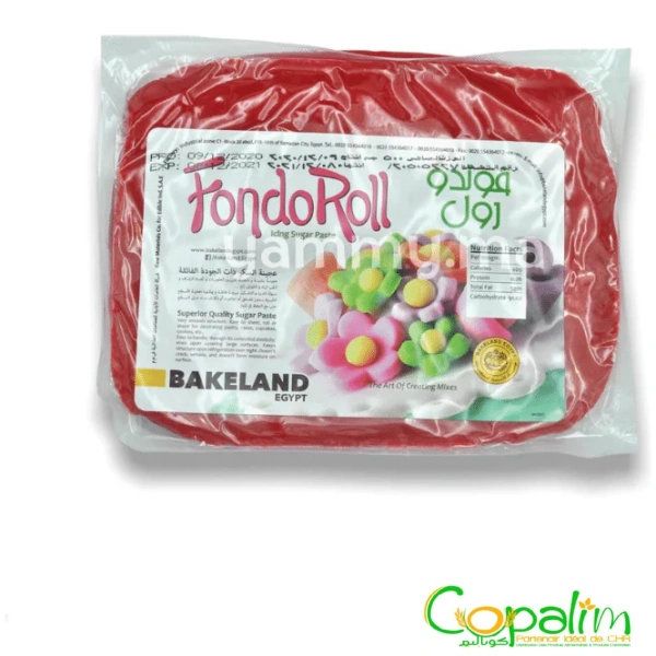 PÂTE A SUCRE ROUGE FONDOROLL 1KG