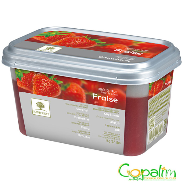 PURÉE DE FRAISE SURGELÉE RAVIFRUIT 1KG