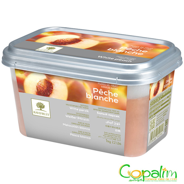 PURÉE DE PÊCHE BLANCHE SURGELÉE RAVIFRUIT 1KG