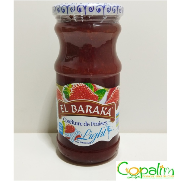 CONFITURE DE FRAISES LIGHT EL BARAKA 400GR