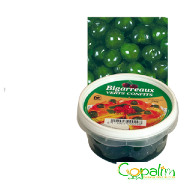 BIGARREAUX VERTS CONFITS MACAO 120GR