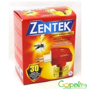DIFFUSEUR ÉLECTRIQUE + RECHARGE LIQUIDE 30 NUITS ZENTEK