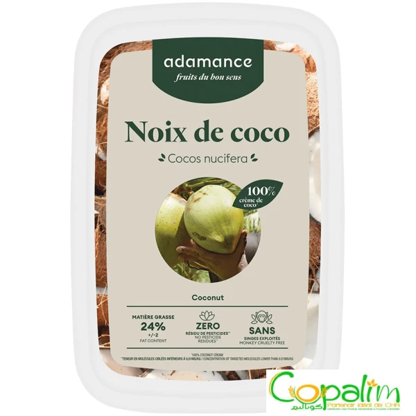 PURÉE DE NOIX DE COCO SURGELÉE ADAMANCE 1KG