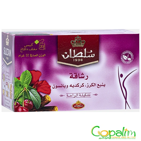 QUEUE DE CERISE, HIBISCUS ET ANIS SULTAN 20SACHETS
