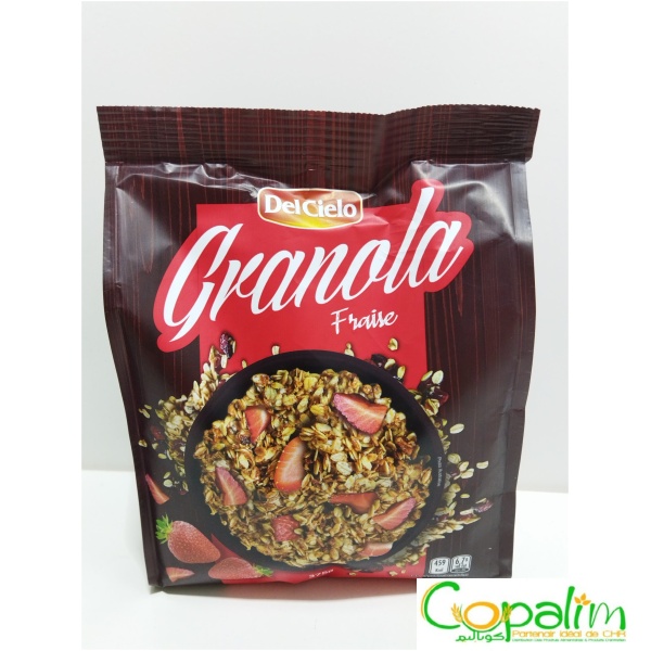 GRANOLA AUX FRAISES SÉCHÉES DEL CIELO 375GR