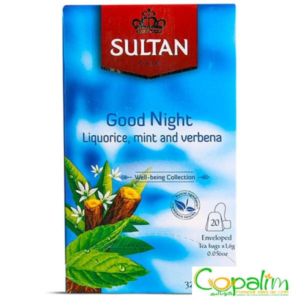 RÉGLISSE, MENTHE ET VERVEINE SULTAN 20SACHETS